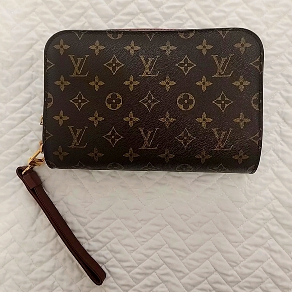 Authentic Louis Vuitton Orsay Clutch Bag Purse In Monogram Made In France